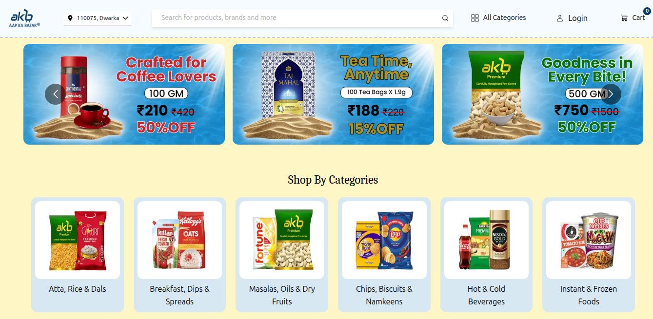 Aapkabazar.co: Online Grocery Store and Supermarket in Delhi
